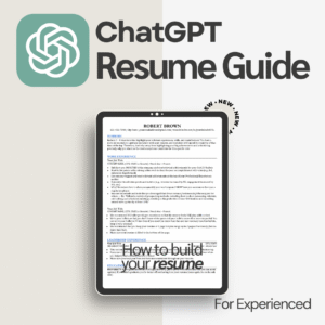 ultimate chatgpt resume guide for experienced job seekers | resume manual | cv guide | cv manual | ai chatgpt resume guide